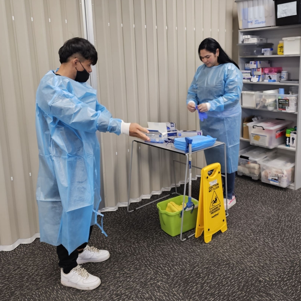 Students in the skill centre